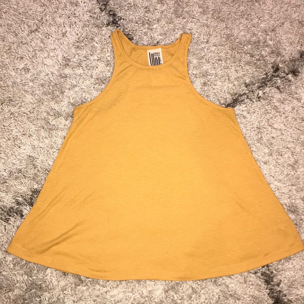 Free People mustard yellow tank